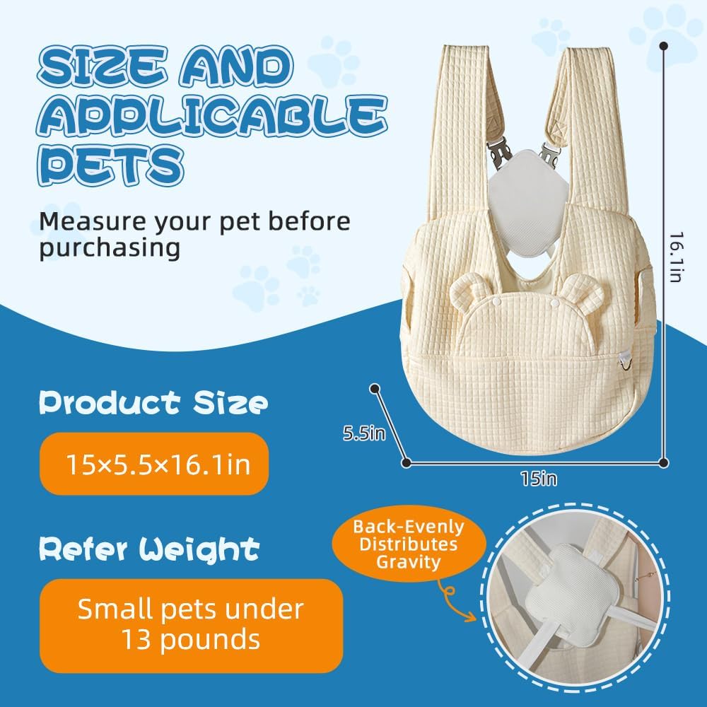 The Ultimate Pet Sling Carrier: Comfort & Style for Your Small Dog or Cat