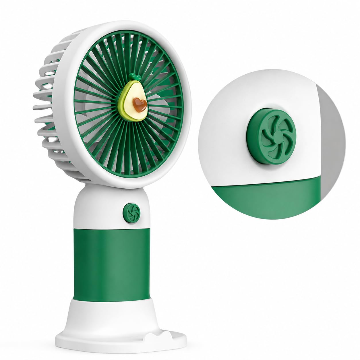Mini Portable LED Fan with USB Power & Adjustable Stand - 3 Speed Modes - Built-in LED Light - Low Noise Personal Desk Fan for Home, Office, Study, Travel & Car-picture-15