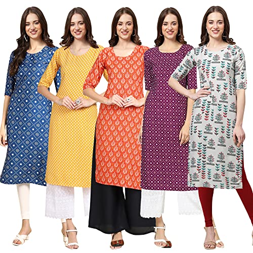 Image of Pinkmint Women's Crepe Regular Kurta