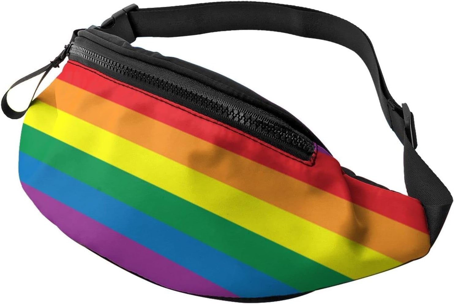 Rainbow Fanny packs For Women Men Lightweight Casual Sport Waist Bag For Outdoor Workout Travel Running Biking
