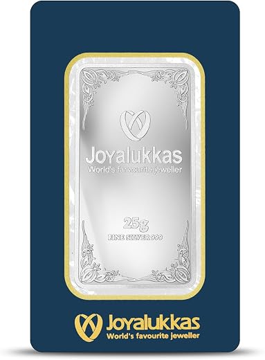 Joyalukkas 25 Gram (999 Purity) Blister Packed Silver Bar