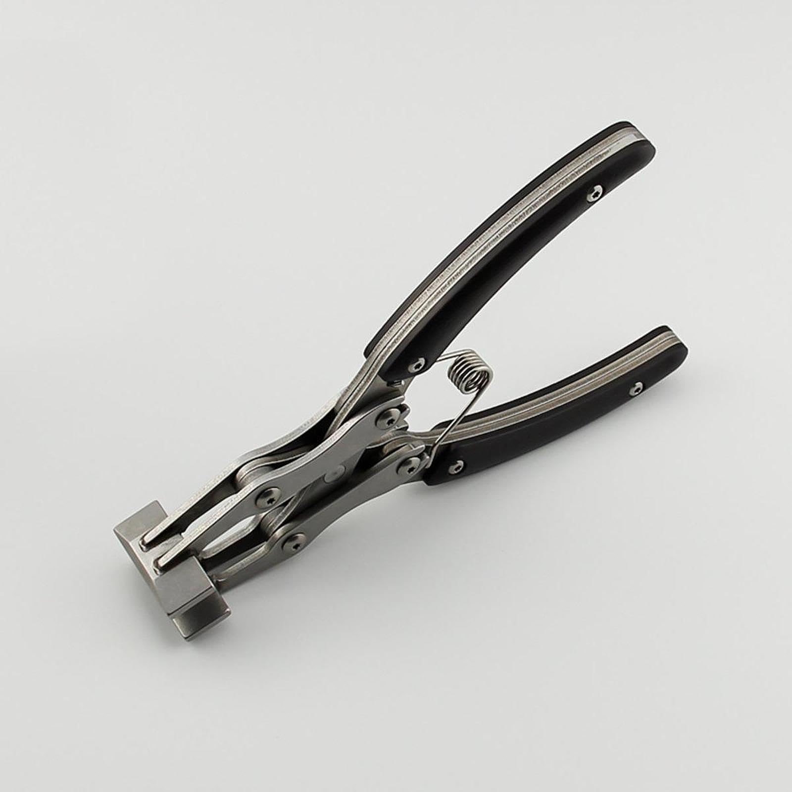 Alicates de Presión para Cuero, Alicates Planos, Alicates de Sujeción de Bordes para Trabajos en Cuero, Acero Inoxidable, Resistentes Al Desgaste, Aga, Mandíbula Máxima de 12 Mm