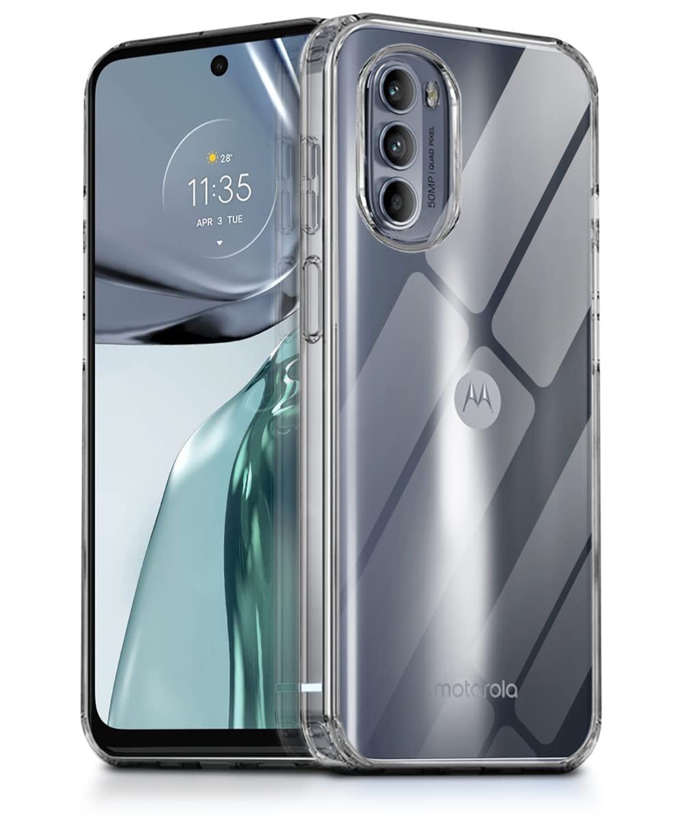 WOW IMAGINE Motorola Moto G62 5G Flexible Crystal Clear TPU Ultra Protective Cushioned Edges Back CaseCover - Transparent (B0BZVK3J3D) Amazon Price History, Amazon Price Tracker