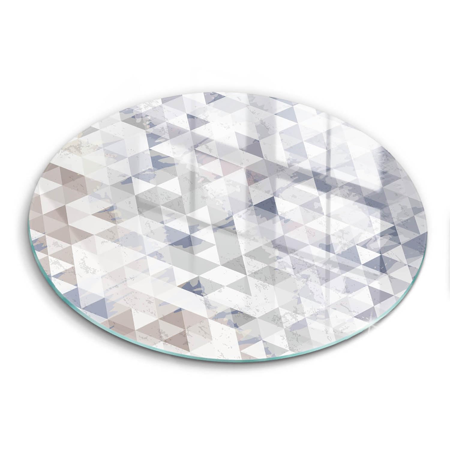 Planche à découper en verre résistant Wallfluent motif triangle pour la cuisson