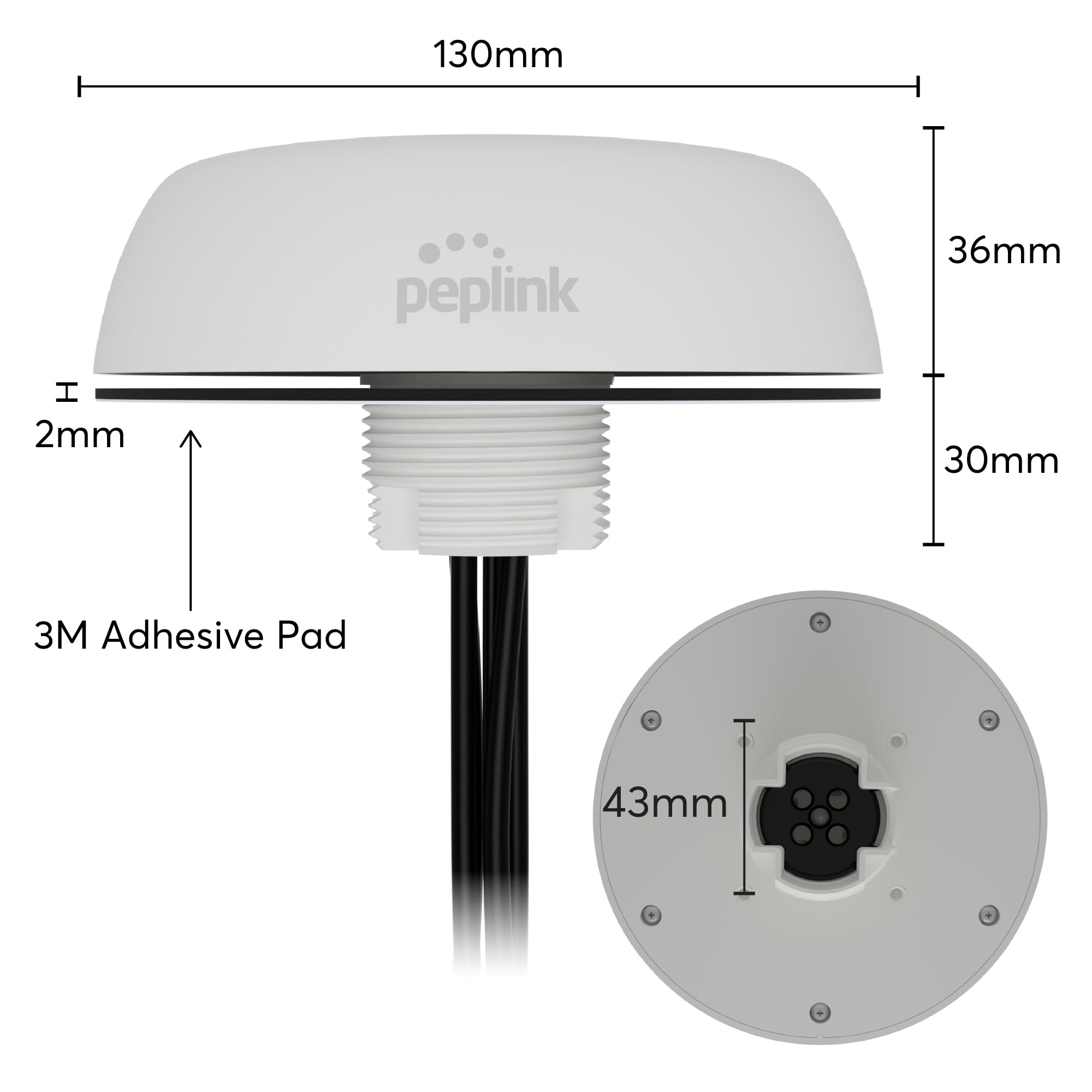 Amazon.com: Peplink Cellular & WiFi Antenna Mobility 22G | 2x2