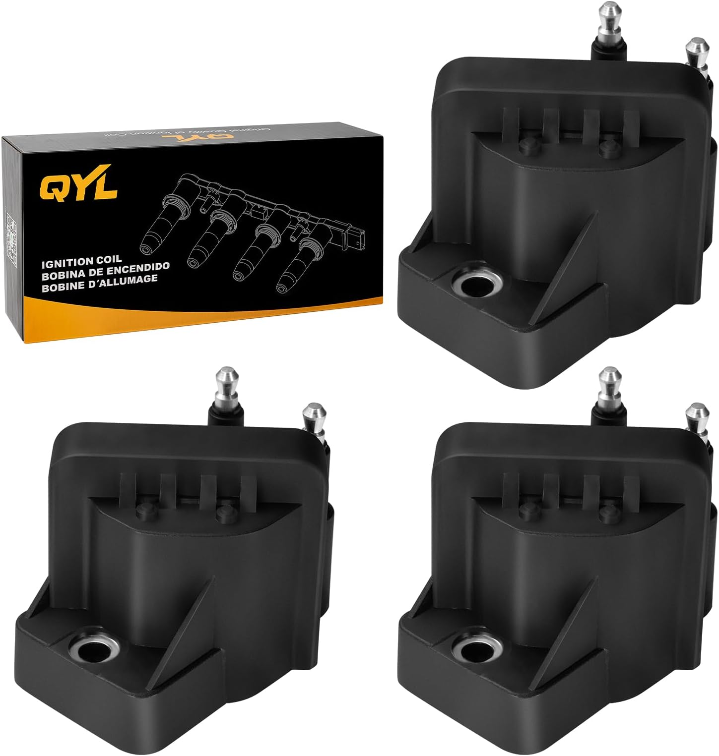 3-Pack Ignition Coils For Buick LaCrosse 2005-2009 3.8L & LeSabre 1996-2005 3.8L – COP, Autodayplus