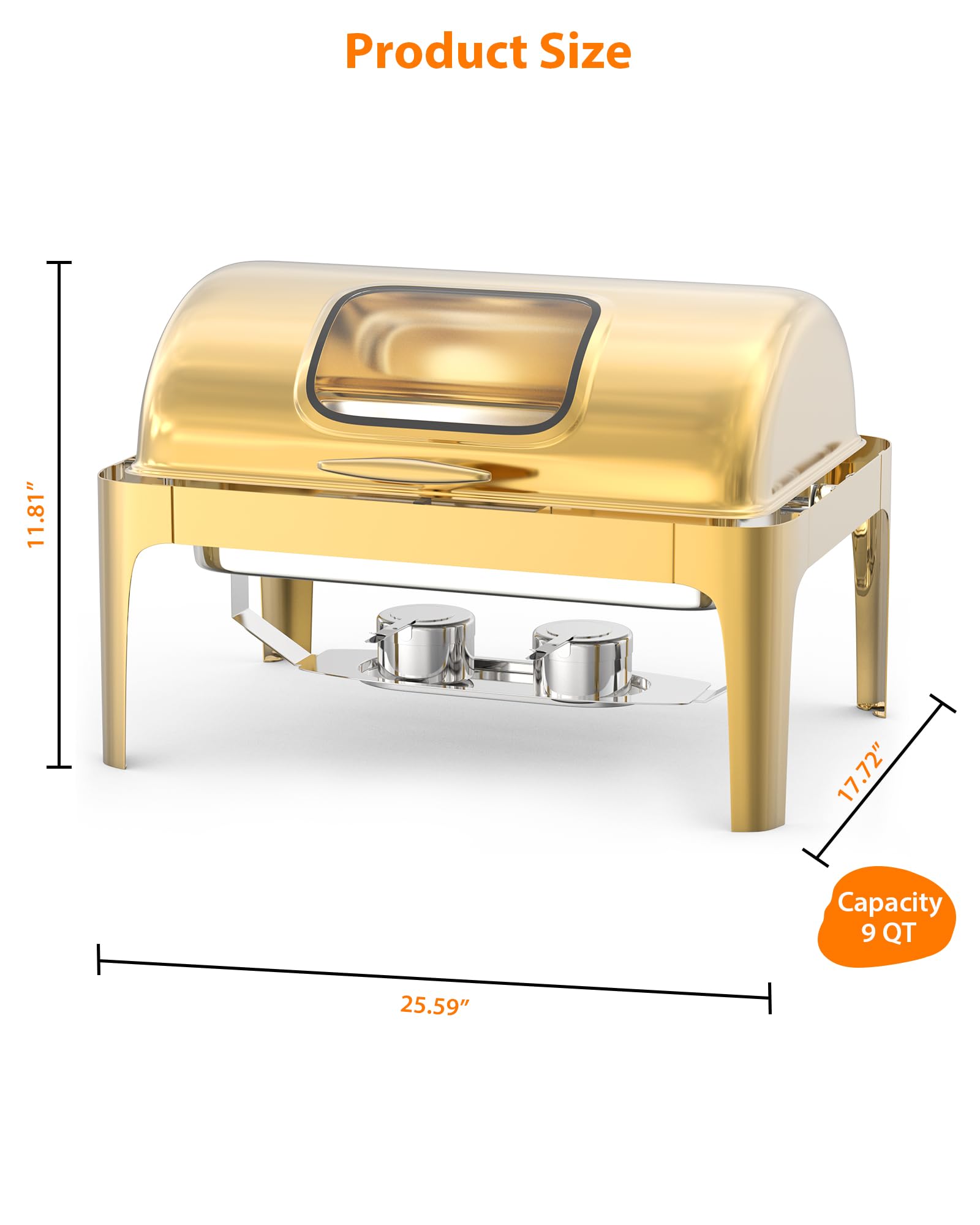 Takywep tew1MCEyOkqqp7ogGtVNgQ1fHo1S - Platos para rozaduras, acero inoxidable, dorado