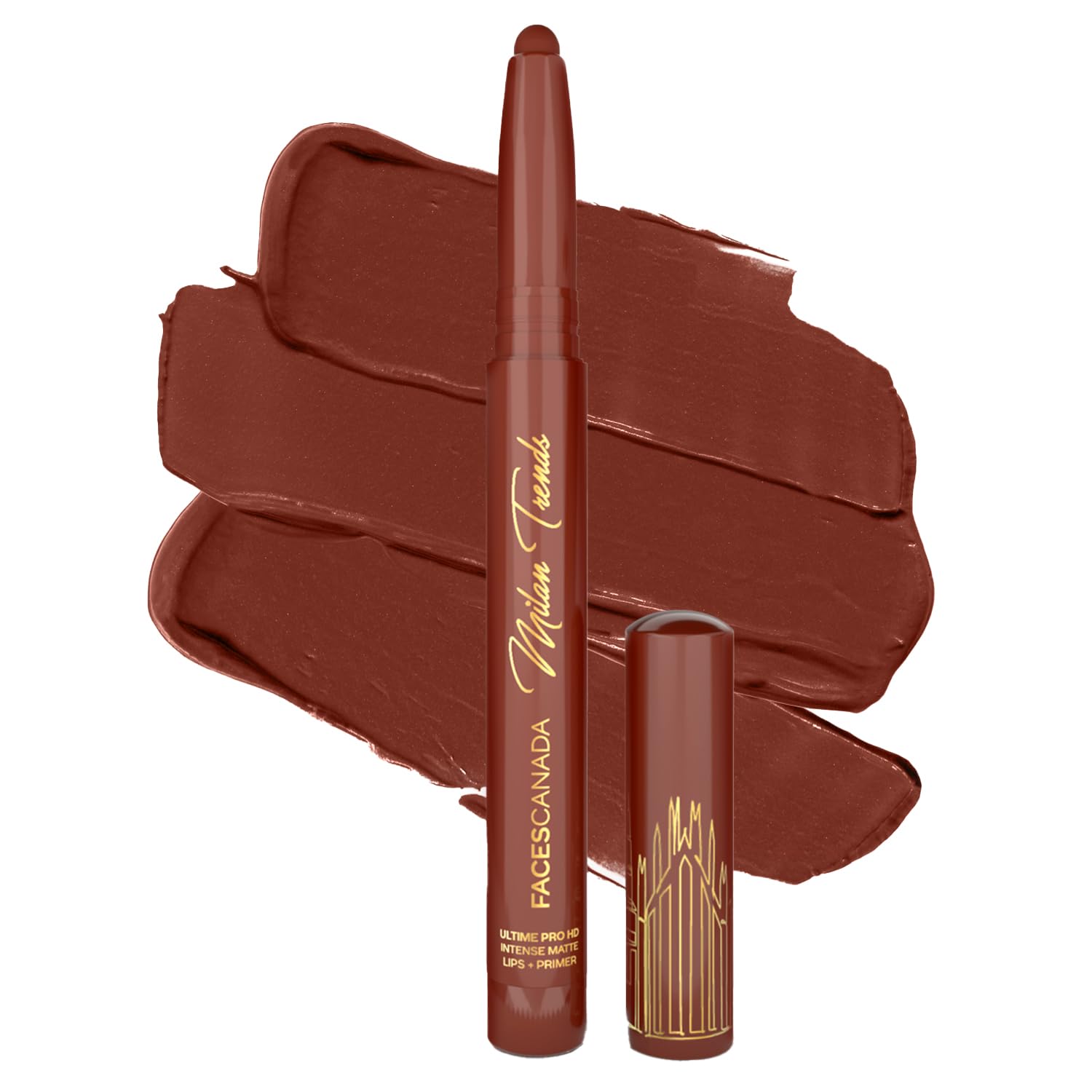 FACES CANADA Ultime Pro HD Intense Matte Lips + Primer - GOAT N10, 1.4g, Limited Edition | 9HR Long Stay | Primer Infused For Flawless HD Matte Finish | Intense Color | Lightweight-picture-30