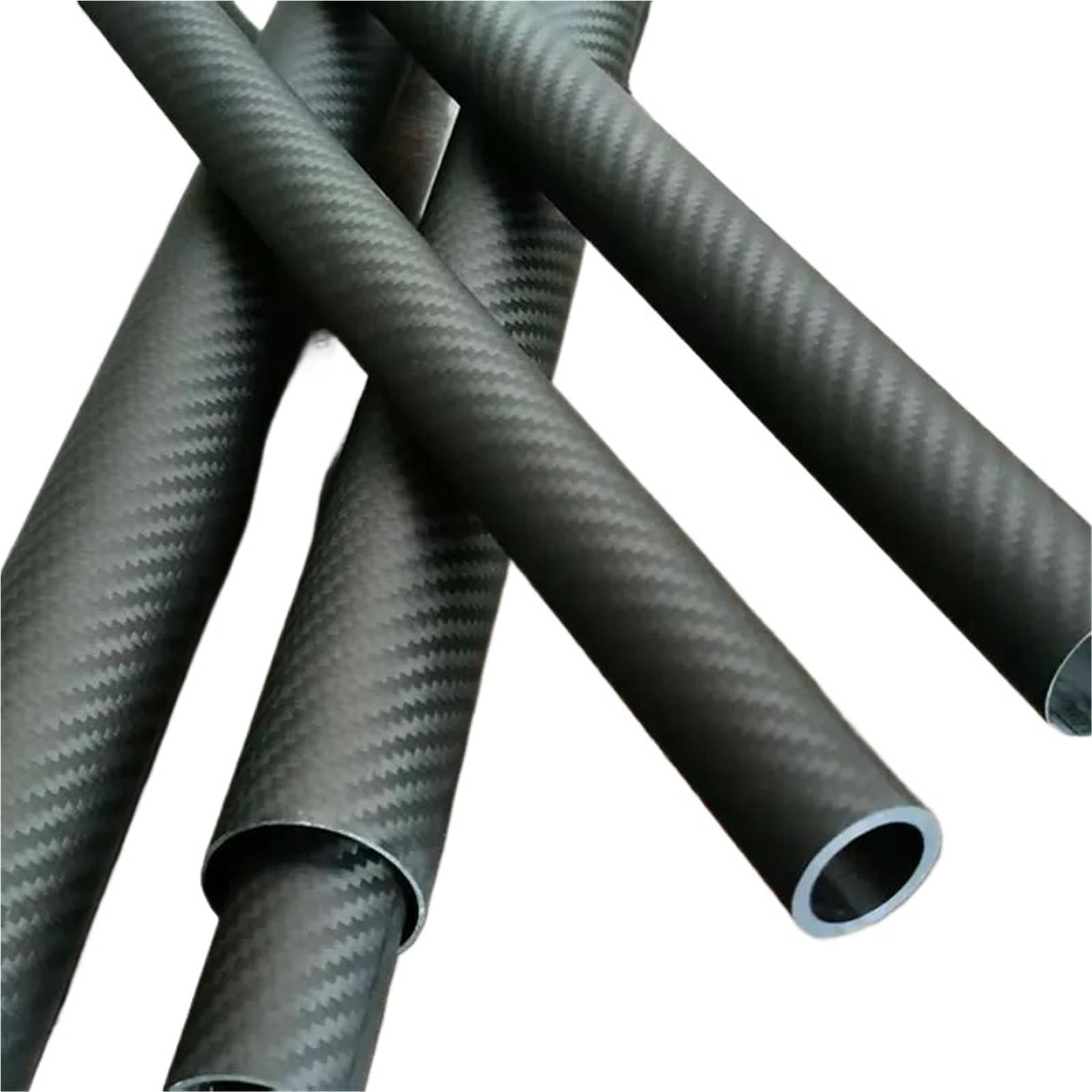 Tubo De Fibra De Carbono Tubo de fibra de carbono | Longitud brillante 500 mm DE 26-35 mm Espesor de pared 0,5 1 . 2 . 3,0 mm(Bright,50CM X 1PCS_OD33 ID29MM)
