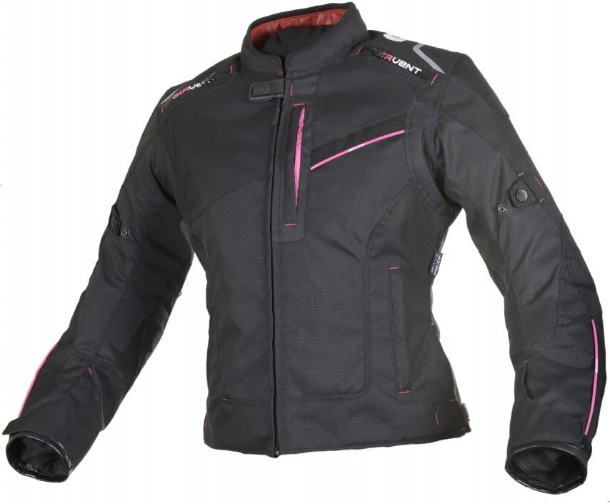 Oxford Women's Valencia Textile Jacket (Black/Pink, Size 8)