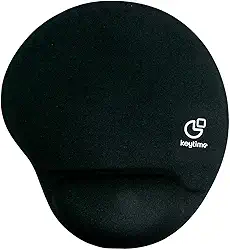 Mouse Pad Keytime Glide Tecido com Apoio de Pulso em Gel 255 x 220 mm Preto KYT00017