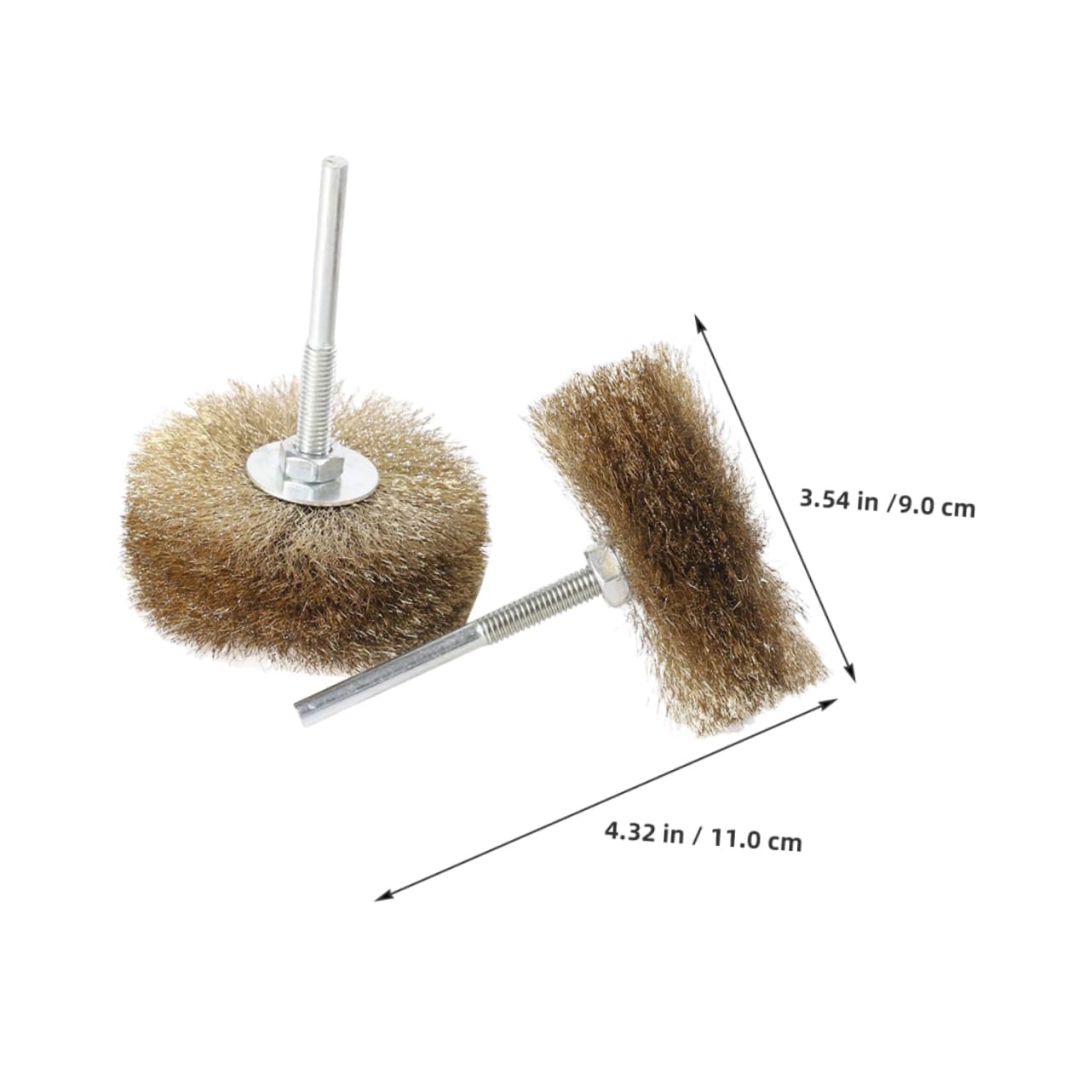Alipis 2Pcs Steel Wire Brush for Drill Rust Removal and Polishing Accessories Wire Brushes for Woodworking and Surface Cleaning
