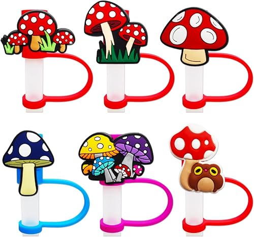 Miniatura 6 de 6 tapas de popote con notas musicales para vaso Stanley Cup de 40 onzas con asa, 0.394 in y 0.4 pulgadas, a prueba de polvo, tapas reutilizables