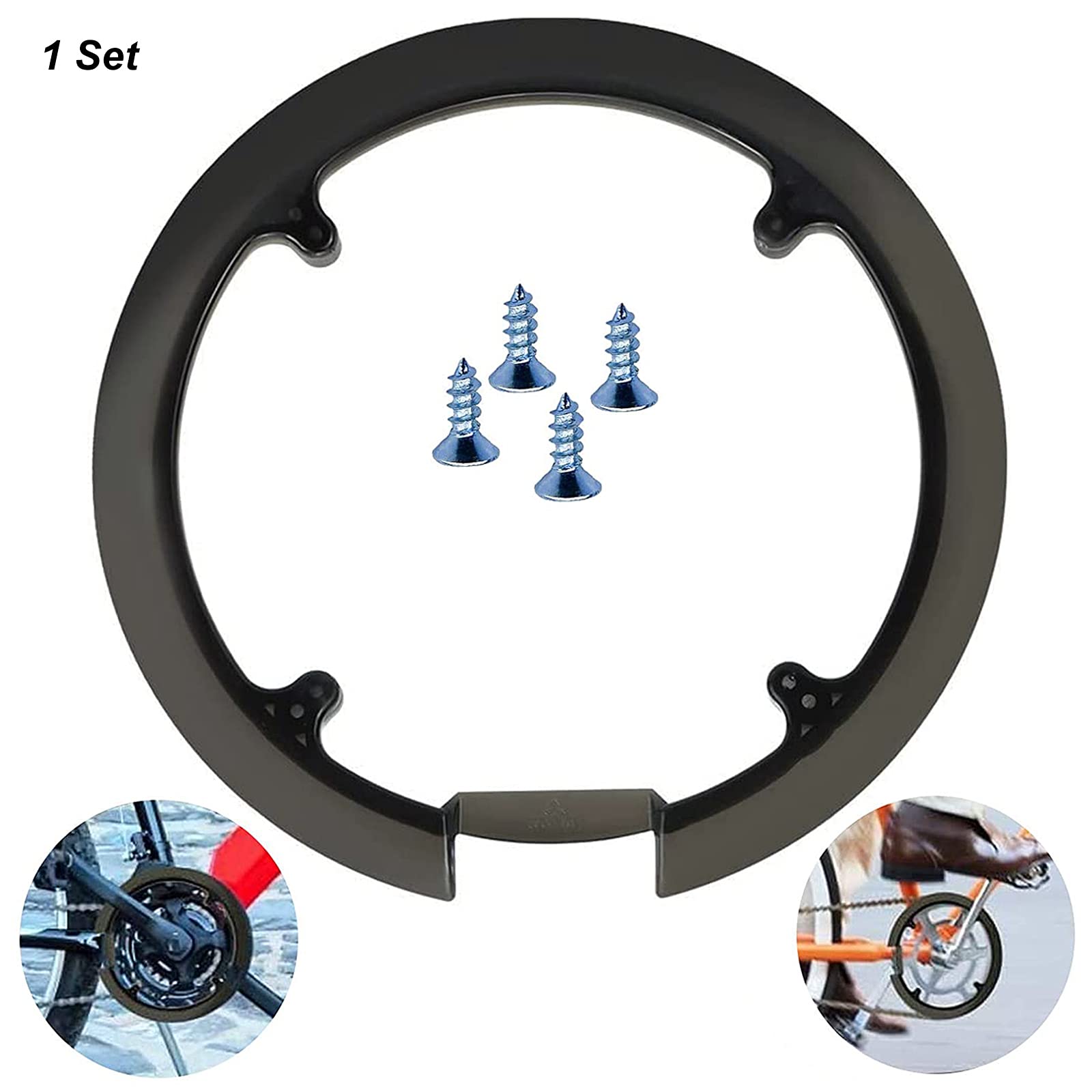 Paracatena Per Bicicletta In Plastica Nera - Protezione Per Catena E Corona - Foto 9