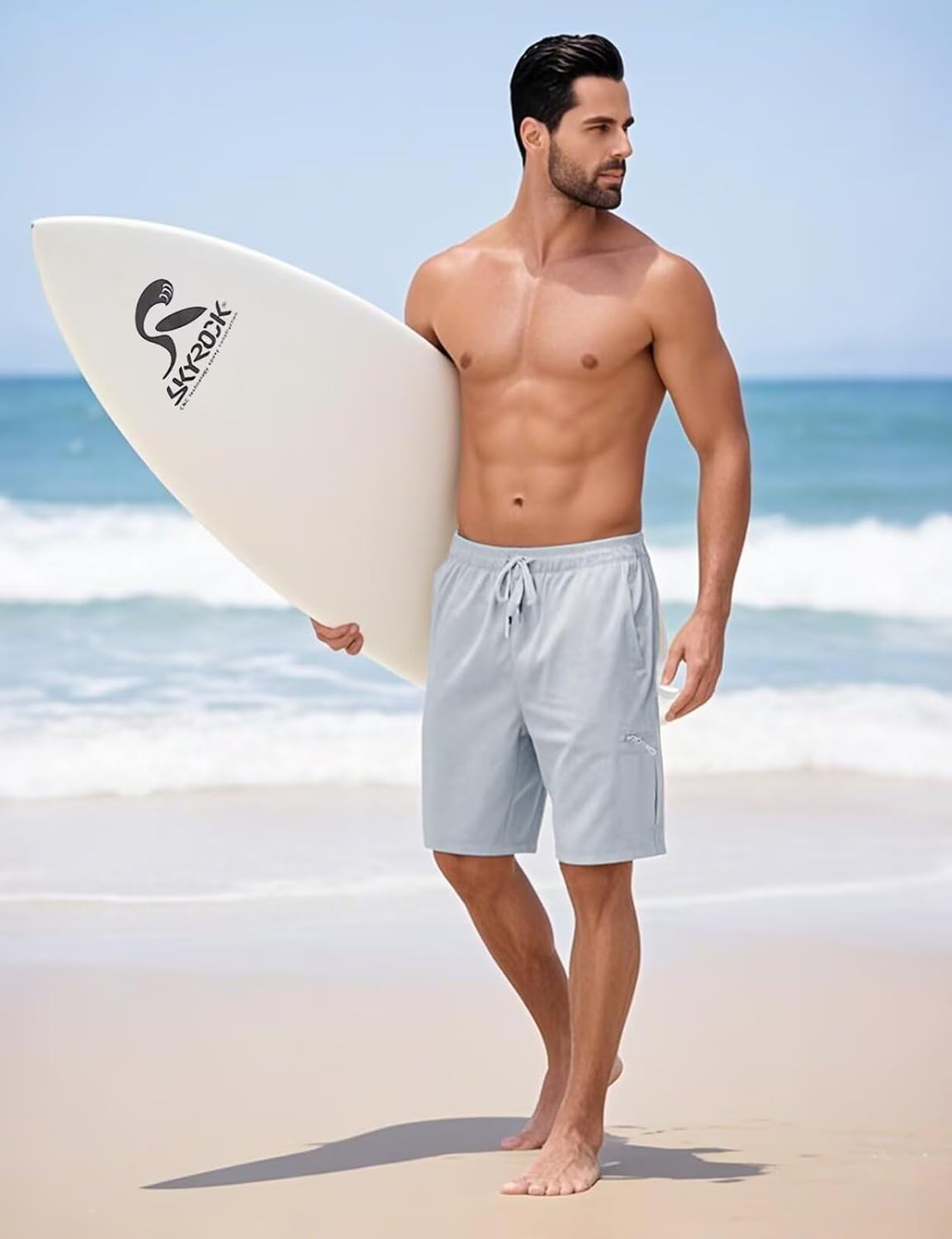 Mens Athletic Workout Sport Shorts Running Fishing Hiking Shorts Summer Beach Vacasion Outfits - Image 3