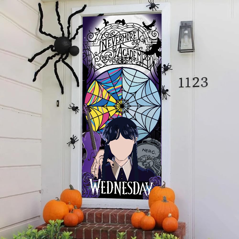 Halloween Türdekoration „Welcome Boo“ – Banner 200x90 Cm, Polyester, Für Drinnen & Draußen
