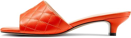 Vista 2 de DearOnly Sandalias de tacón cuadrado abierto para mujer, estilo casual, básico, clásico, para verano, zapatos de tacón de 1.4 pulgadas