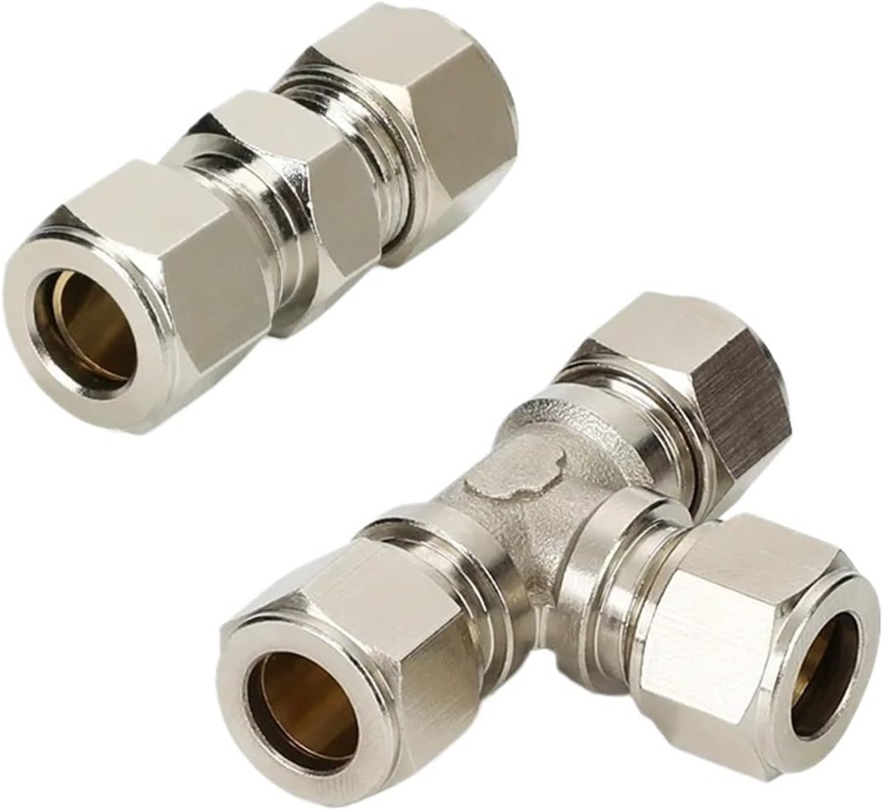 Copper Belt Threaded Nut Air Compressor Hose Quick Connector Socket Connector TKT PU-PE 1PCS(TKT-PU-8)