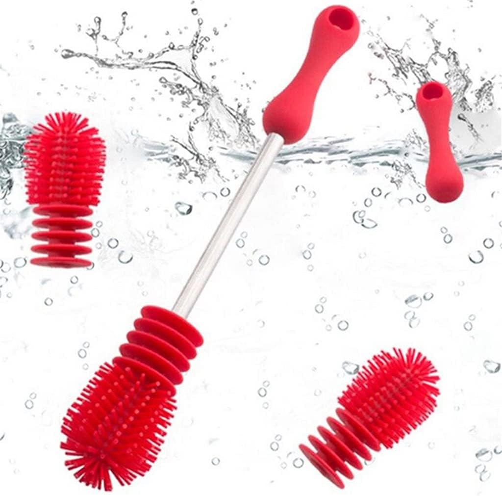 Baby Bottle Brushes Nipple Pacifier Tube Silicon Kids Milk Feeding Cleaning Brush