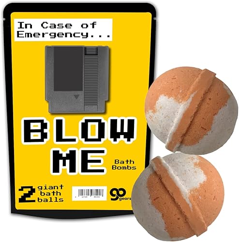 Blow Me Bath Bombs - Divertidos artículos de regalo de spa para mujeres, regalos retro para hermana mayor, pulverizadores de baño grandes con frases