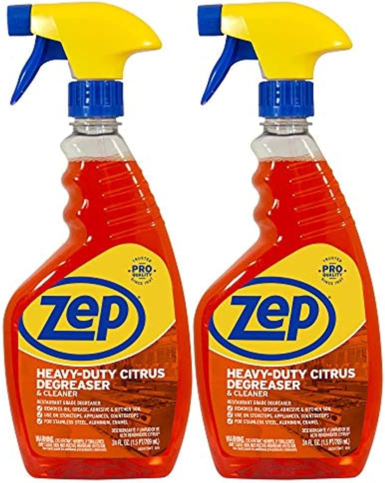 Zep Heavy-Duty Citrus Degreaser and Cleaner - 24 Ounce (Case of 2) ZUCIT24 - Removes Oil, Grease, Adhesive and Kitchen Soil
