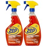 Zep Heavy-Duty Citrus Degreaser and Cleaner - 24 oz &lpar;Case of 2&rpar; ECZUCIT242 - Restaurant Grade&comma; Removes Oil&comma; Grease&comma; Adhesive&comma; and Kitchen Soil on Stovetops&comma; Appliances