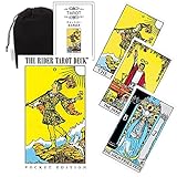 Kancharo タロットカード 78 枚 タロット占い【ライダー ウェイト タロット ポケット サイズ Rider Waite Tarot Pocket Deck】日本語のタロットカード基本説明書&ポーチ付き（正規品）