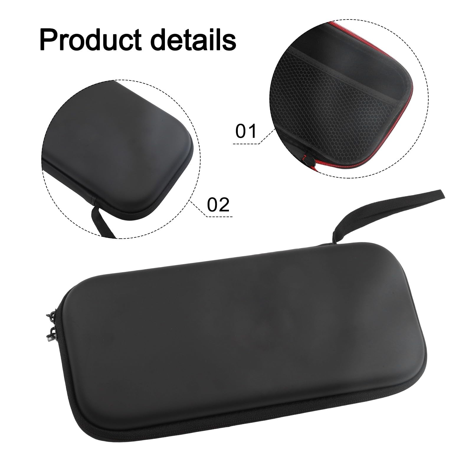 Borsa da viaggio portatile per Nintendo Switch 2 con custodia in silicone, accessori protettivi in EVA, 29,3 x 4,8 x 14,2 cm