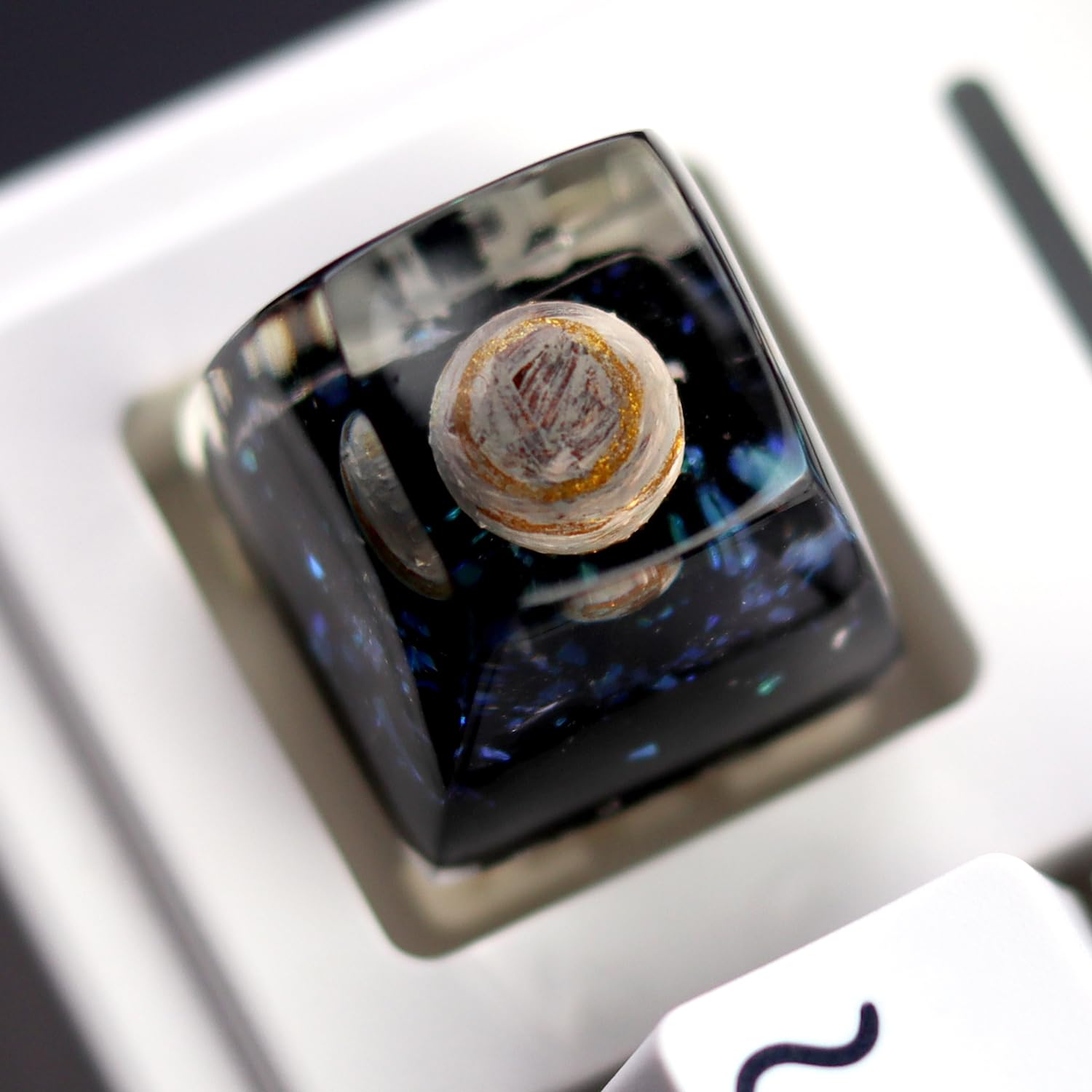 Saturn Planet Galaxy Keycaps Artisan Keycap Esc R1 SA Profile 1U