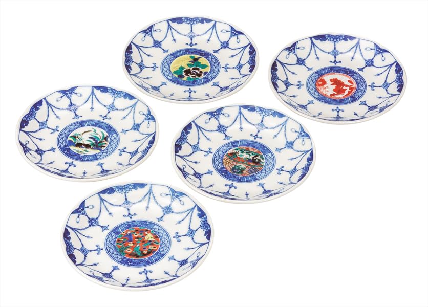 Nakamaru K9-51 Kutani Ware Plato 4.5 miniatura 1