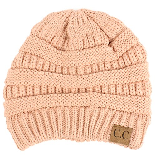 Image of Hatsandscarf CC Exclusives Solid Color Beanie Tail Hat for Adult (MB-20A)