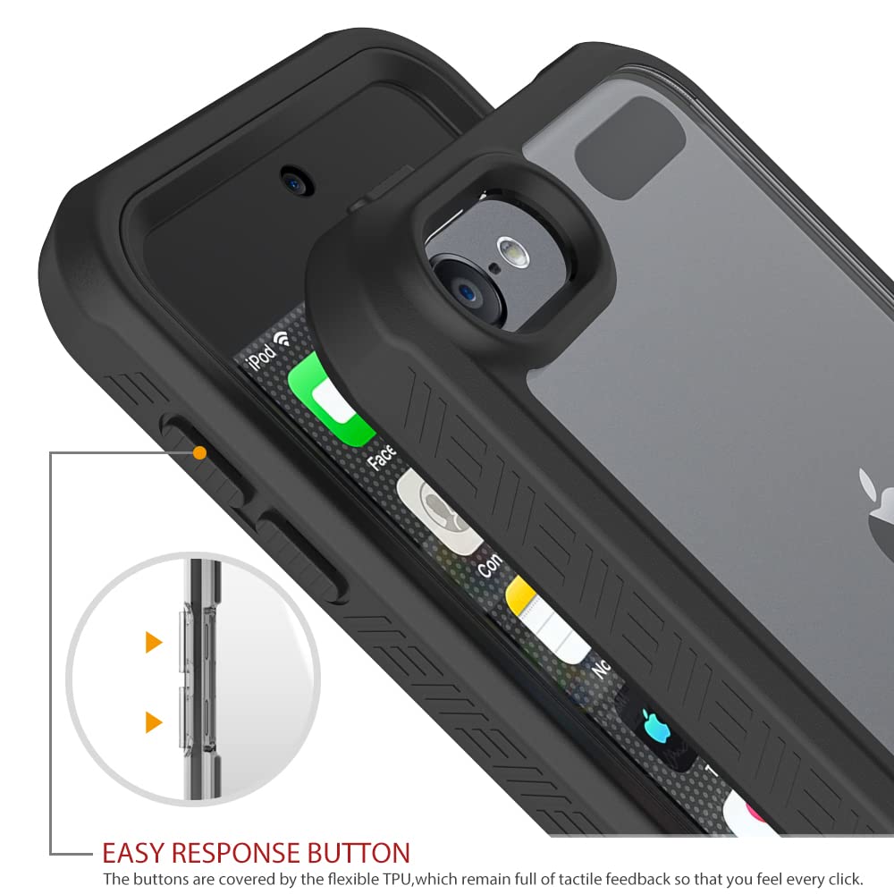 RESISTANT Cell Phone ＆ ipod Case Puxicu iPod Case Compatible with iPod Touch 7th & 6th & 5th