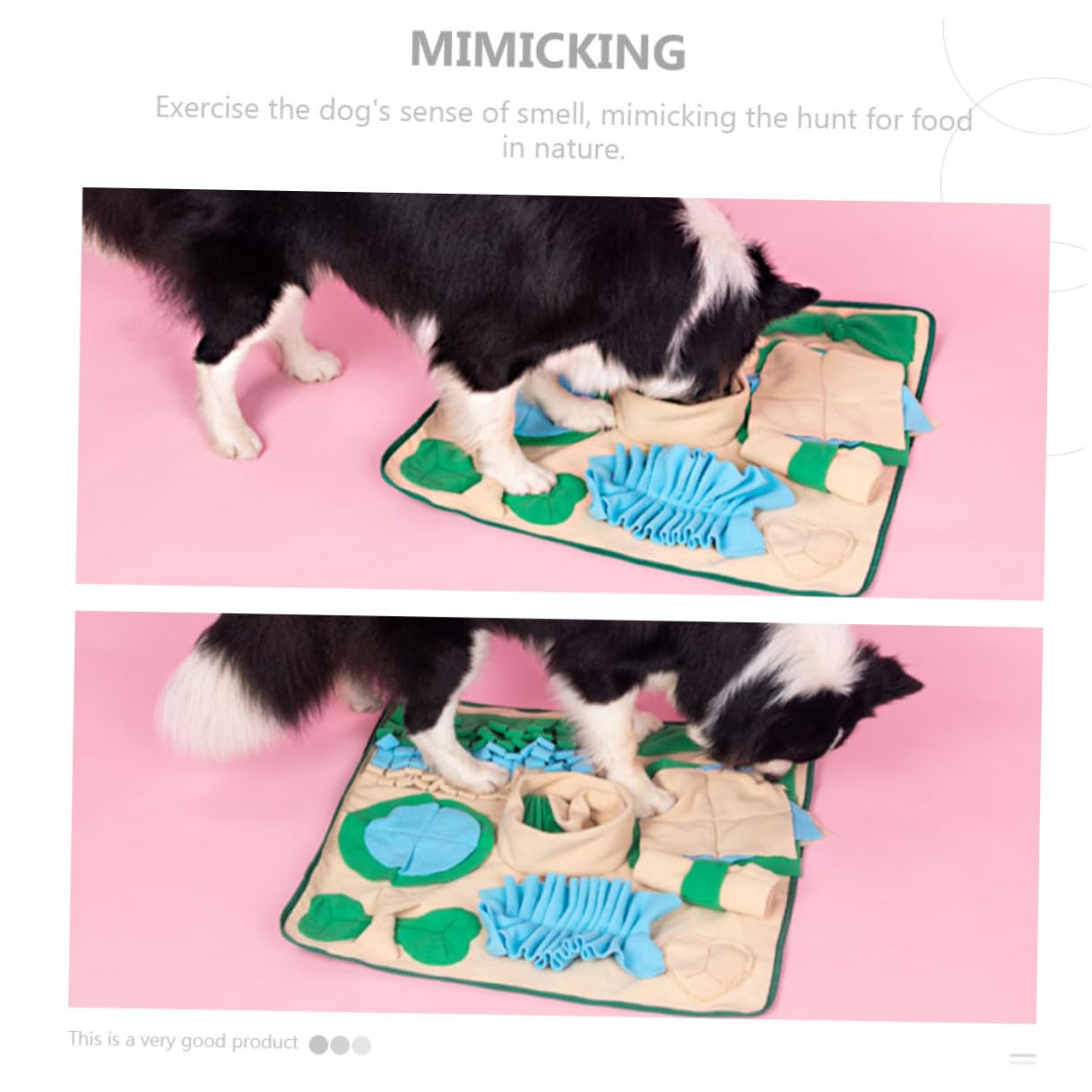TOYANDONA Futtermatte Hund Schnüffelmatte Kreativ Leicht Tragbar Für Kleine Große Hunde Trainingsmatte Duftspielzeug Für Natürliche Futtersuche Und Beschäftigung