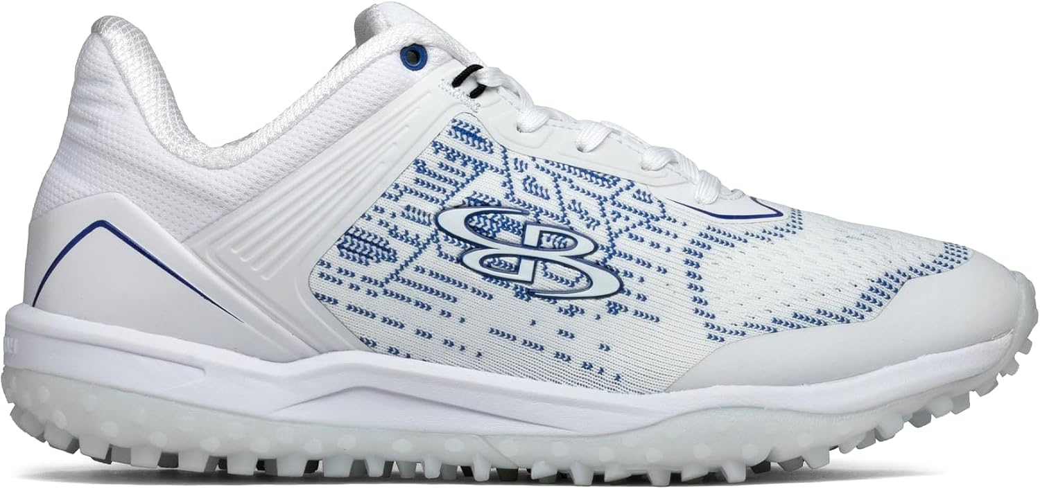 Boombah Viper Pureknit Men's Turf Shoes - White Out - Multiple Color Options - Multiple Sizes