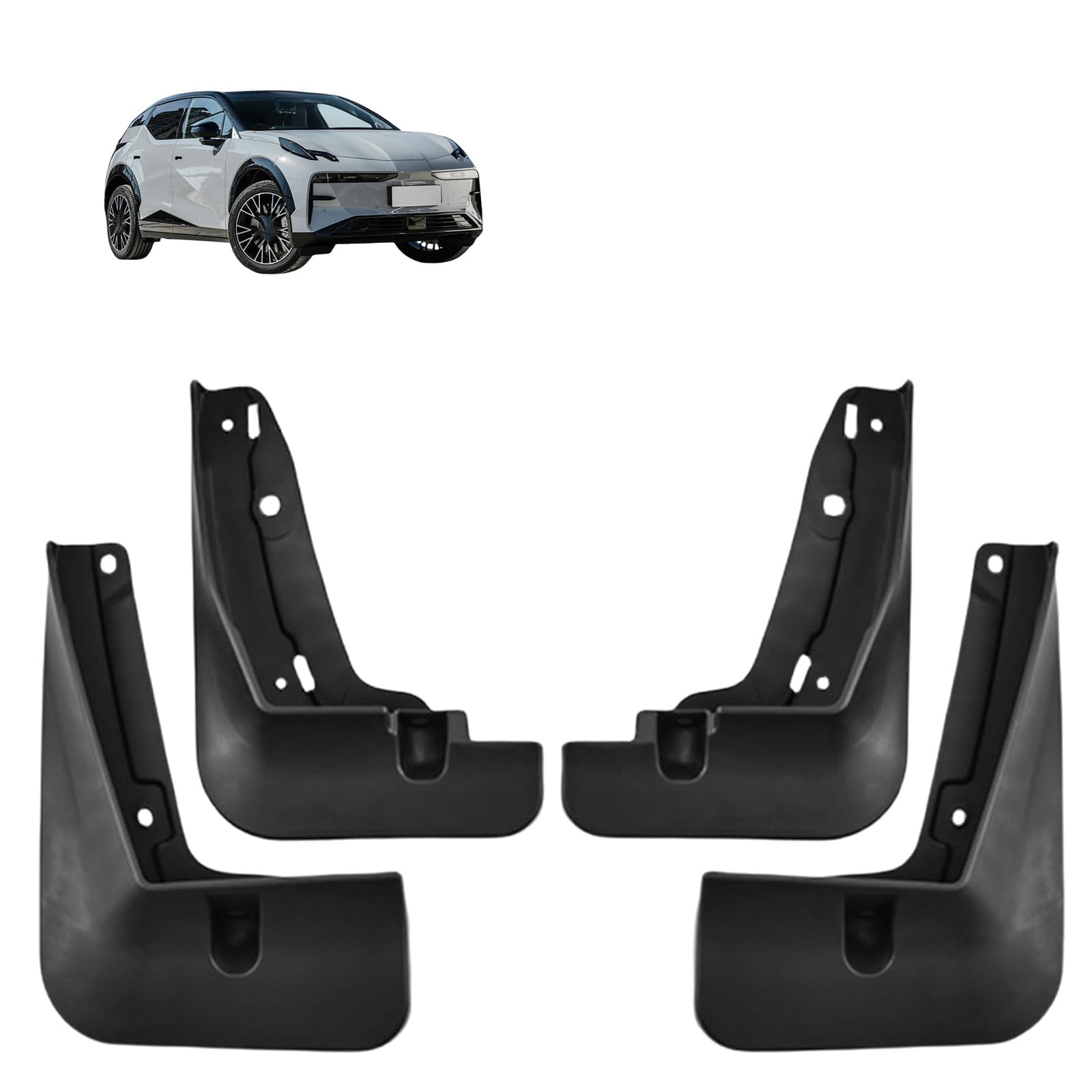 NYSLDSCO 4Pcs Premium Mud Flaps for Zeekr X 2023-2025 Front and Rear Splash Guards Durable Mudguards Protection Against Road Debris