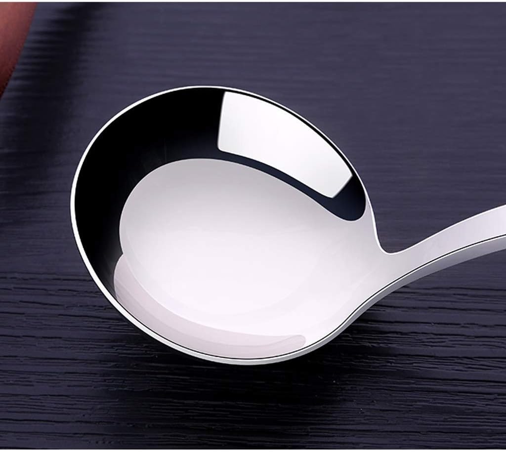 Stainless Steel Cooking Spoon for Wok with Hollow Handle Heat Resistant Serving Ladle