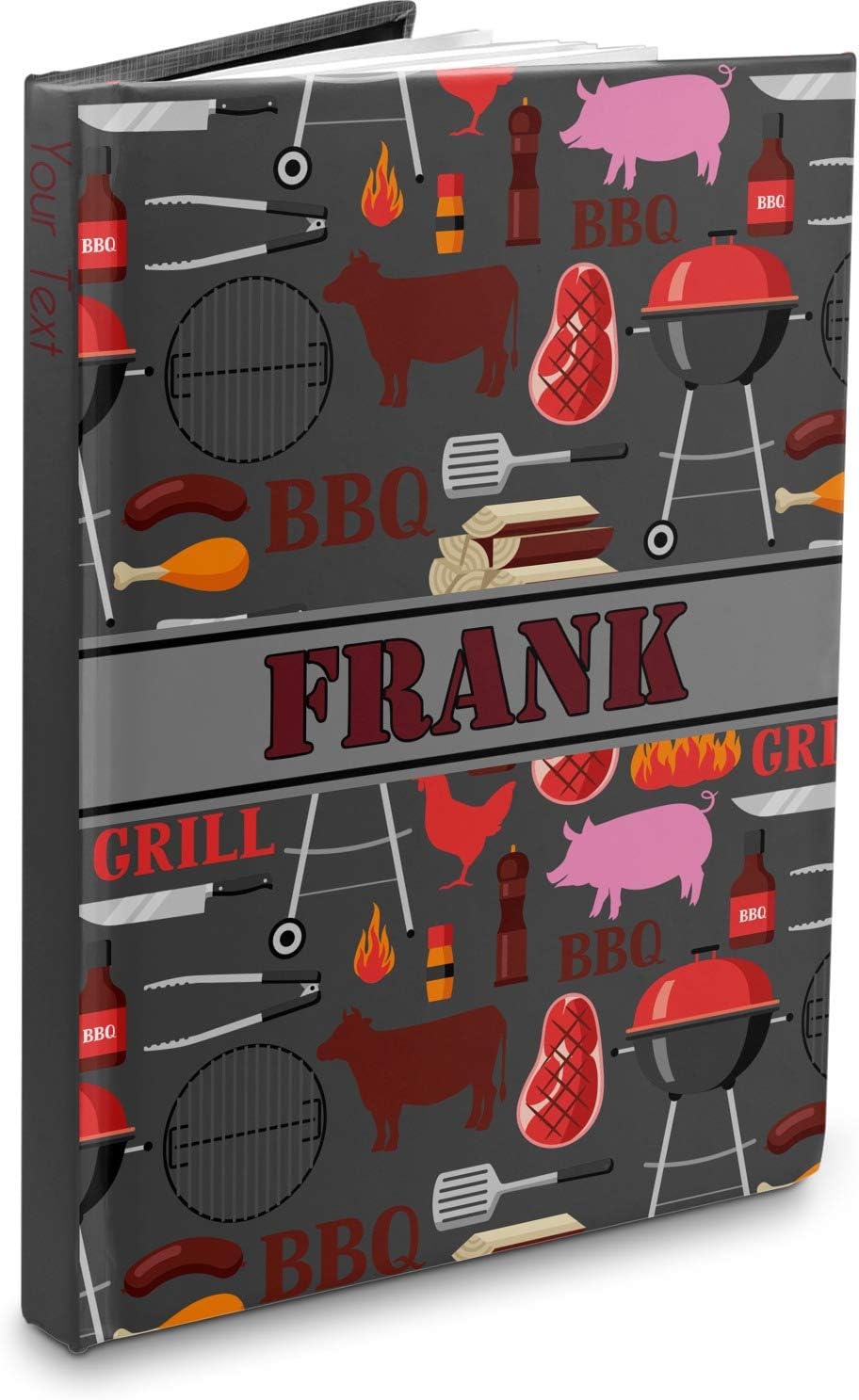 Personalized Barbeque Hardbound Journal - 7.25" x 10"
