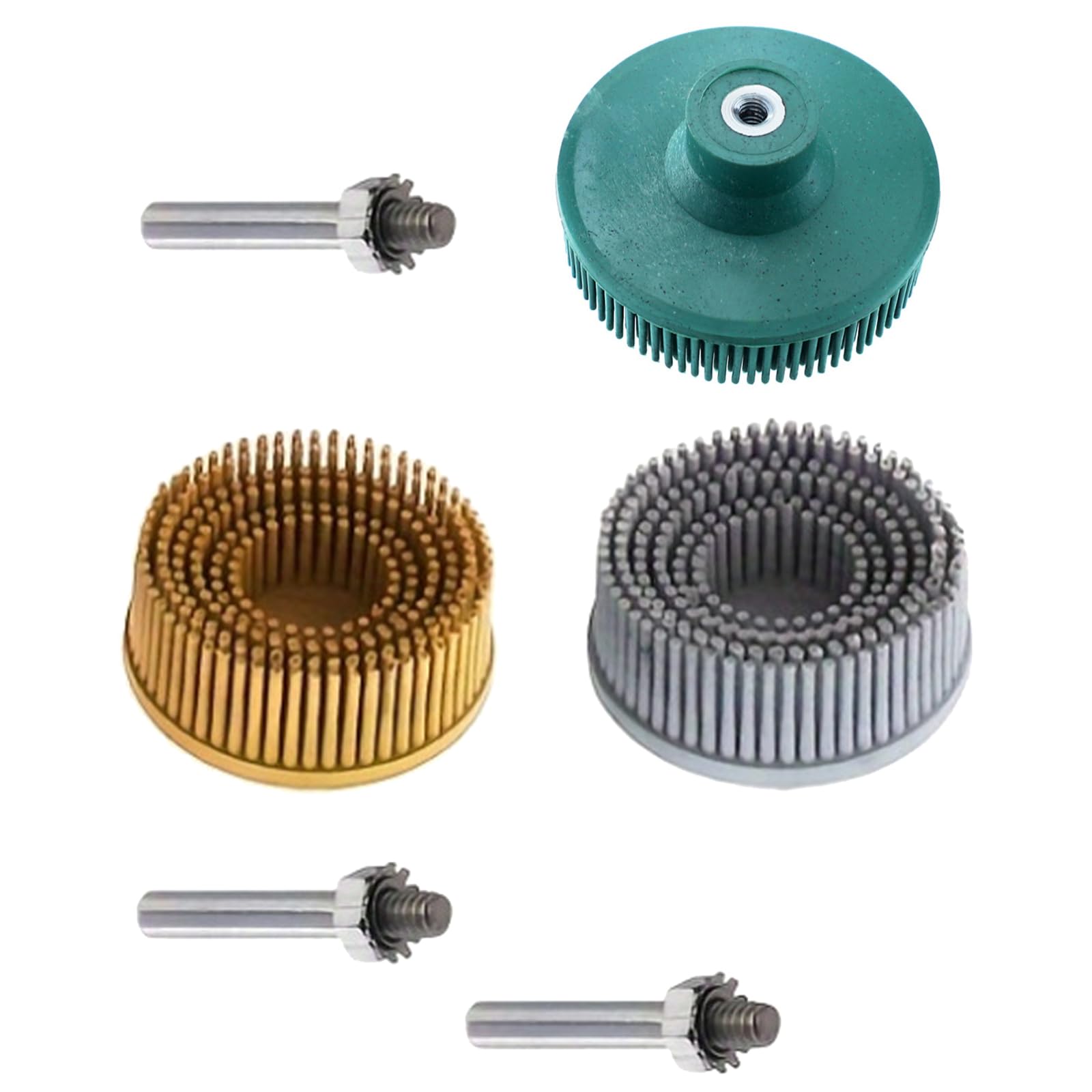 Nvoqilin Diamonds Coated Abrasive Disc Brush Set In Assorted Colors For Accuracy Deburring And Surfaces Preparation Tasks Quick Changes Sanding Brush