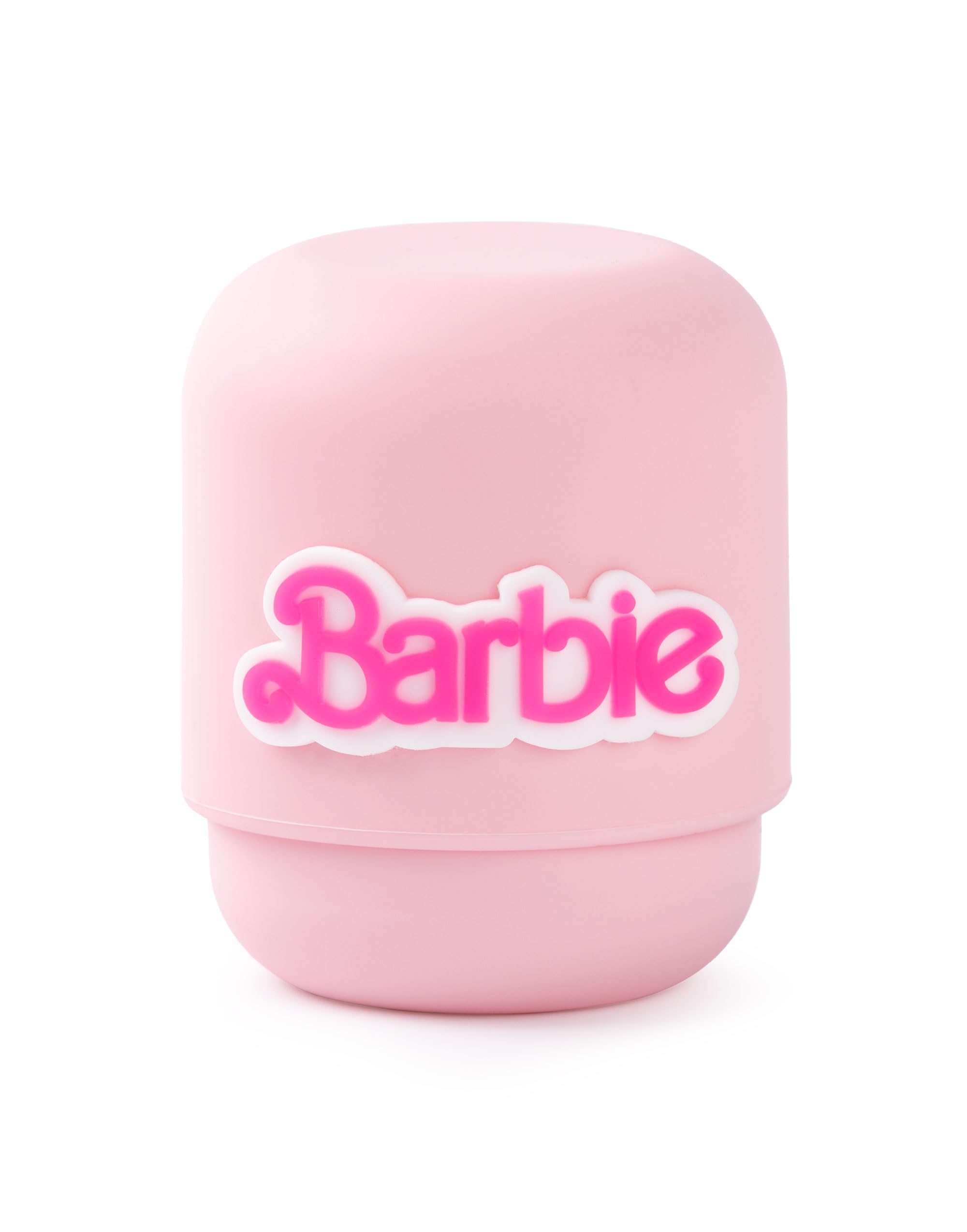 Barbie Zestaw gąbek do makijażu dla kobiet, zestaw 2 gąbek kosmetycznych z logo Barbie etui do przechowywania w kolorze różowym, blendery do twarzy z pudełkami do makijażu, lalka z kreskówki, film,