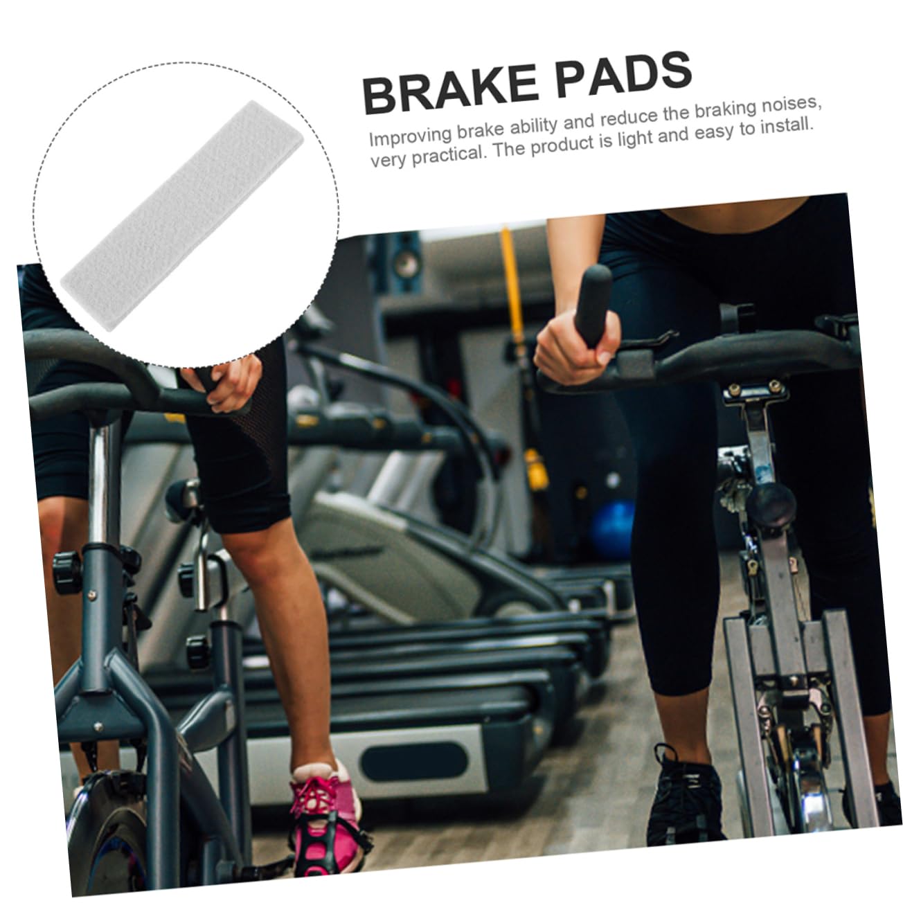 VANZACK Pastiglie Freno per Bici da Fitness in Feltro Resistenti 6 Pezzi per Cyclette da Palestra, Effetto Silenziatore e Antipolvere, Protezione Cerchio Anti-graffio per Allenamento Indoor
