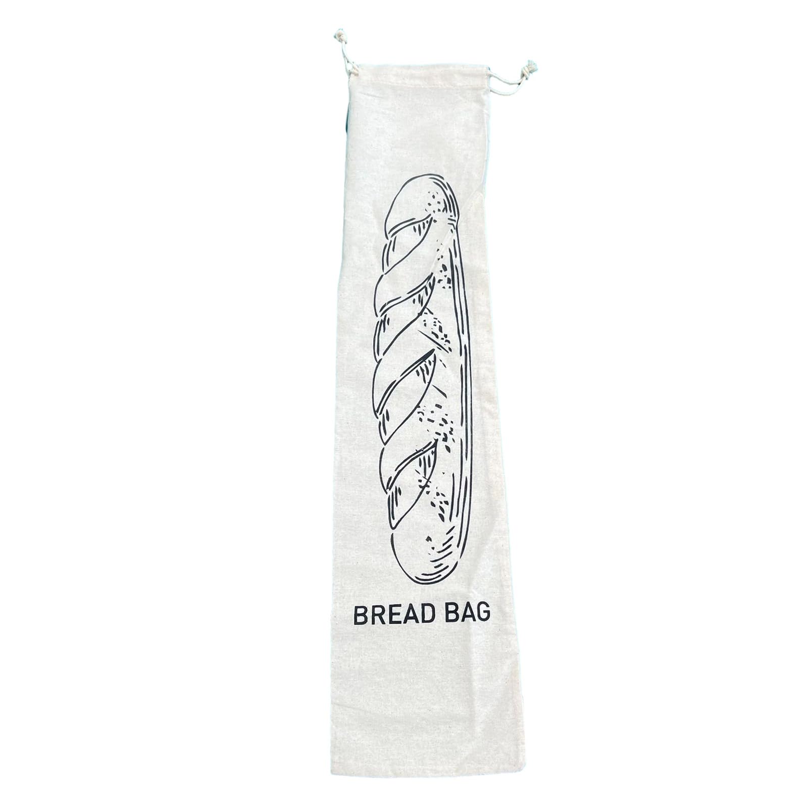 Xjdzineq Practical Drawstring Linen Bread Bags Sustainable and Breathable Packaging Pouch Perfect for Bread Fruits and Snacks Linen Drawstring Bag
