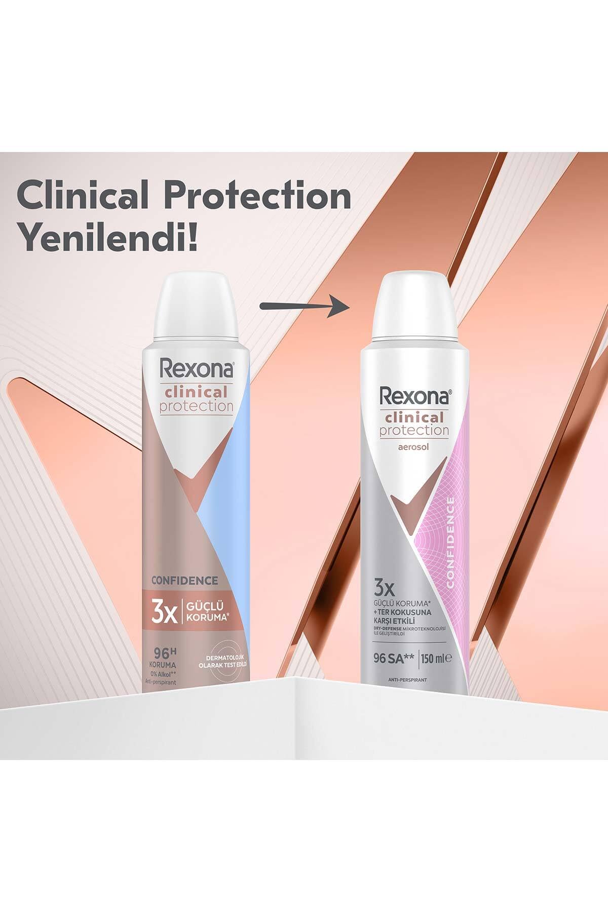 Rexona Clinical Protection Kadın Sprey Deodorant Confidence 150 ml