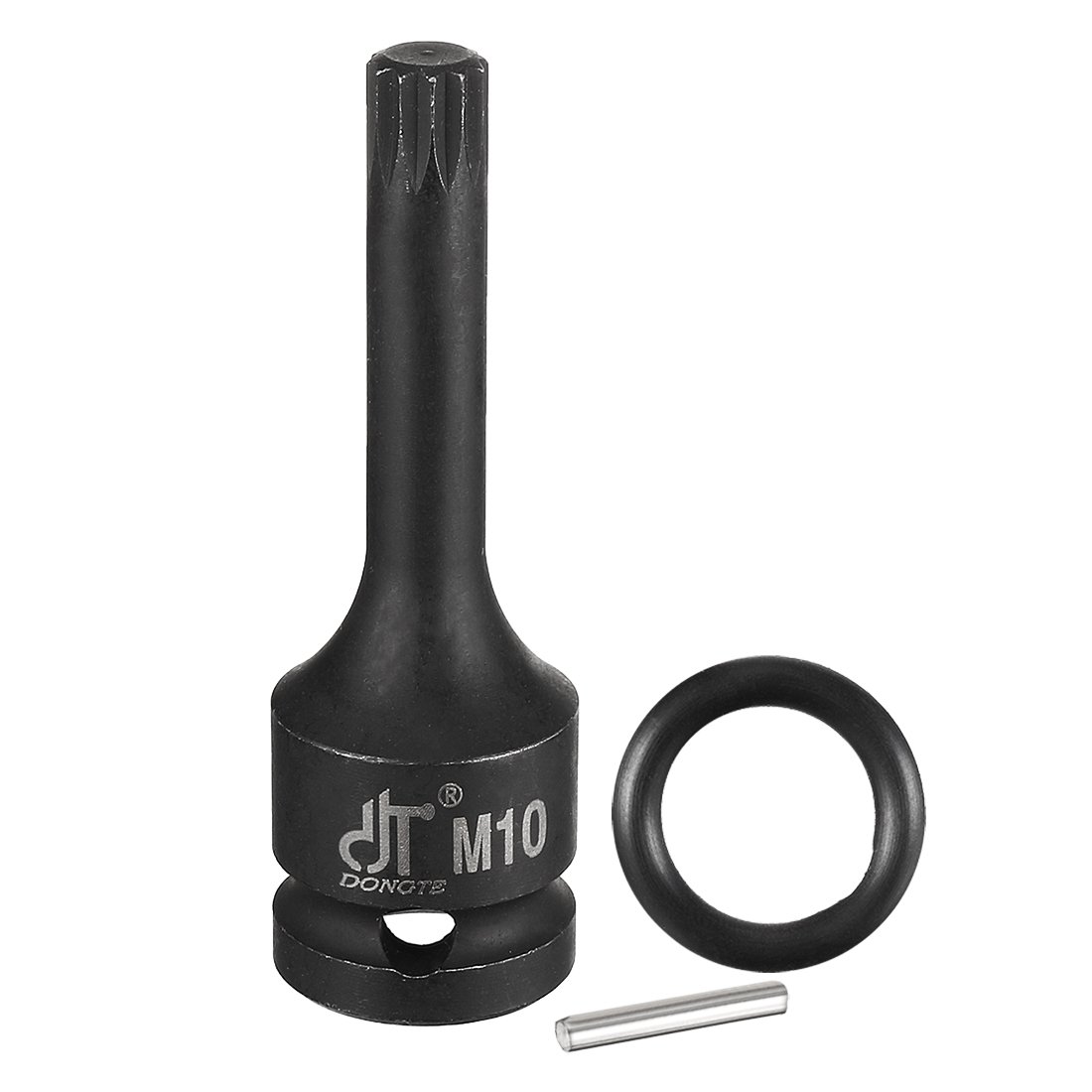 Douille Triple Carrée 1/2" M10 – Embout Acier S2, Longueur 10,2 Cm, Pour Clé à Cliquet, Barre Coulissante