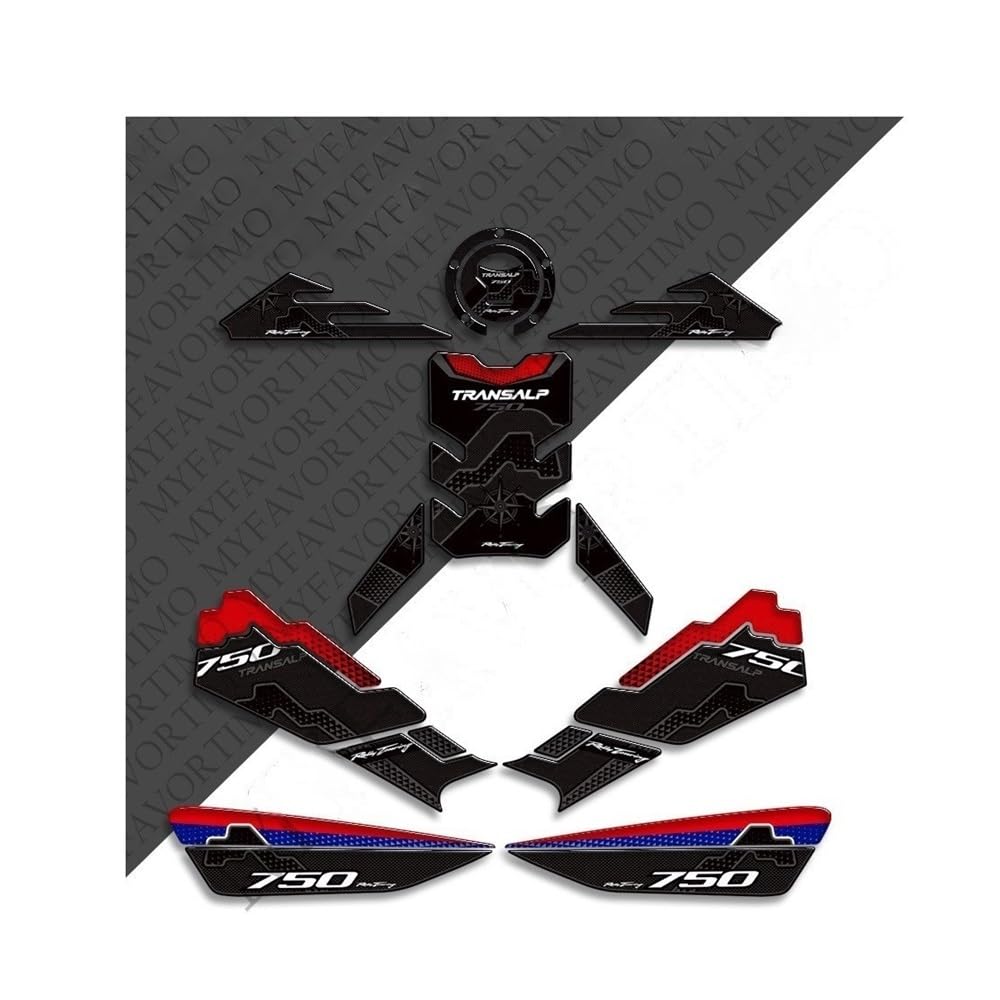 Motorbike Fuel Tank Sticker for Transalp XL 750 XL750 2023 Motorcycle Oil Fuel Tank Pad Stickers Tankpad Protector Fairing