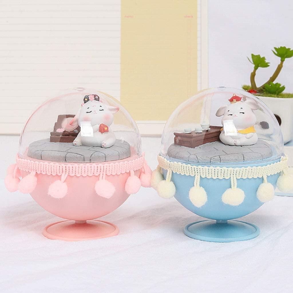Pozytywka pozytywki Bunny Music Box Prezent Retro Obrotowy Na Boże Narodzenie Urodziny Pozytywka Prezent(B)