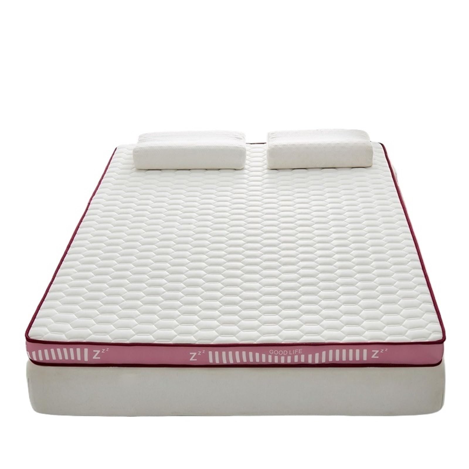 Mattress Topper Latex Thickened Topper Knitted Fabric Floor Mattress(Dark grey,180x200cm(71x79in),7cm thickness)
