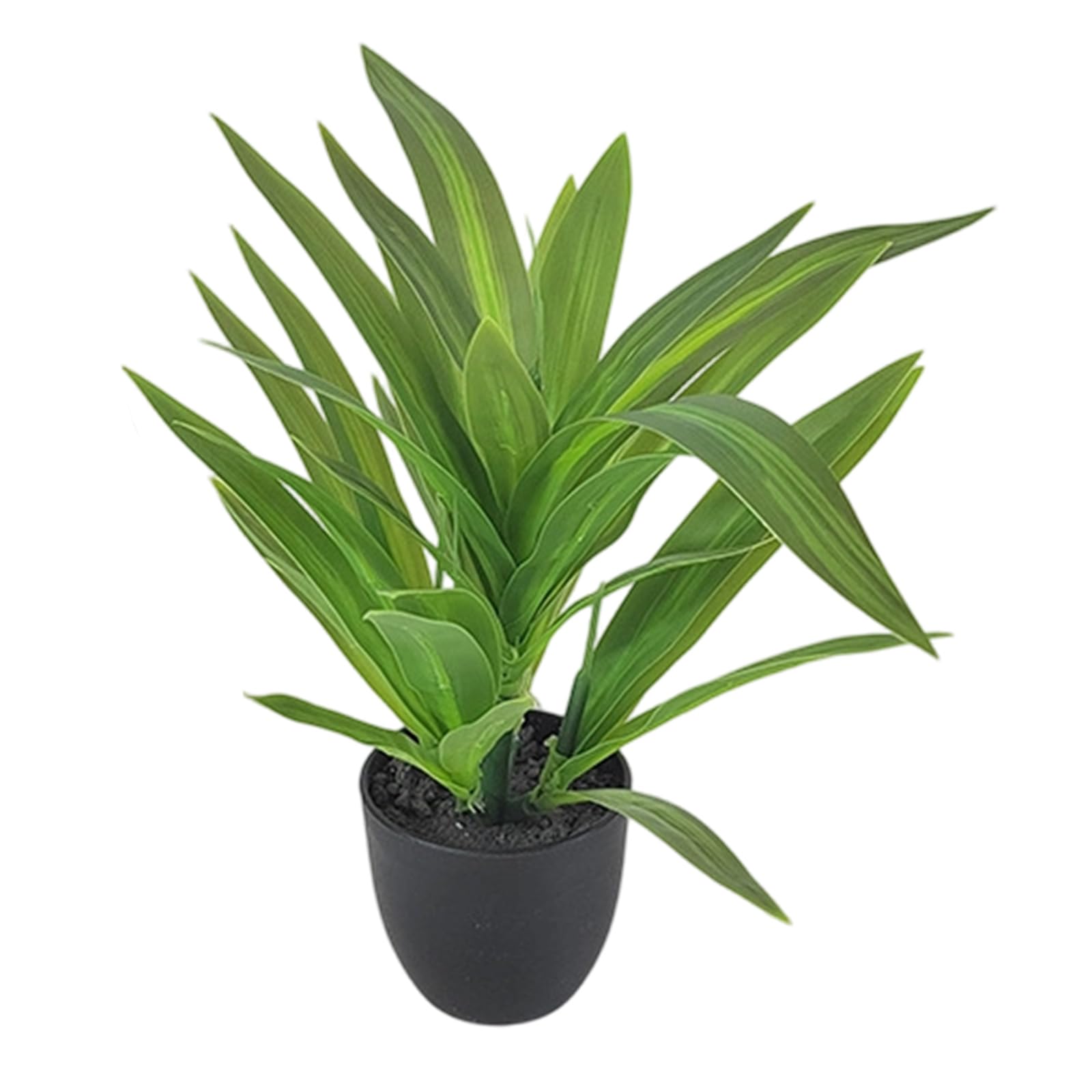 BOYANDM Sturdy Artificial Lucky Dracaena Plant in Pots Realistic Potted Greeneries for Desk Tabletop Decoration Safe Realistic Greeneries for Animals