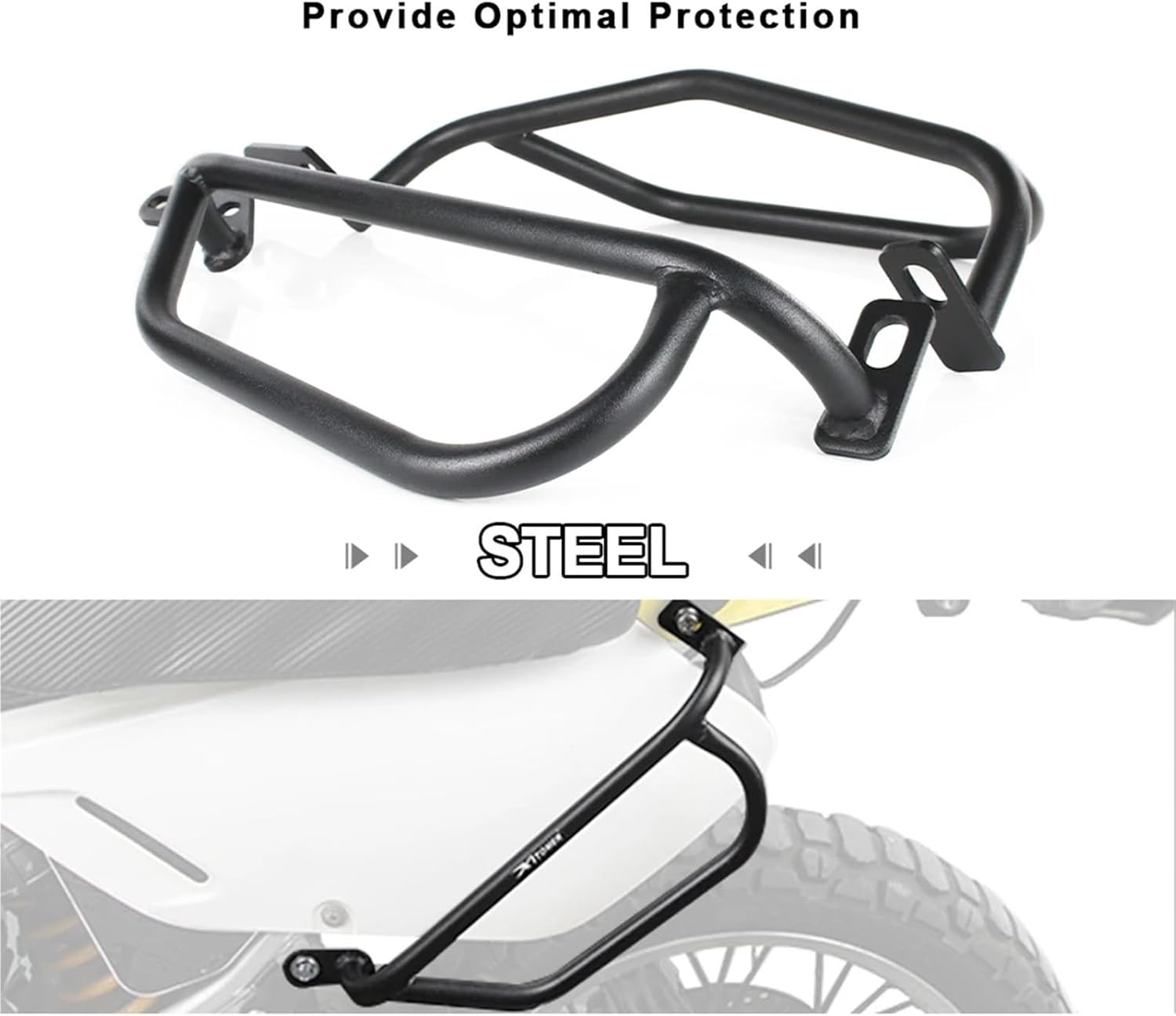 Replacement for Suzuki DR650 1996-2025 DR 650 Motorcycle Side Cover Saddle Bag Guards Rear Luggage Rack Top Case Carrier Support Bracket(Black)