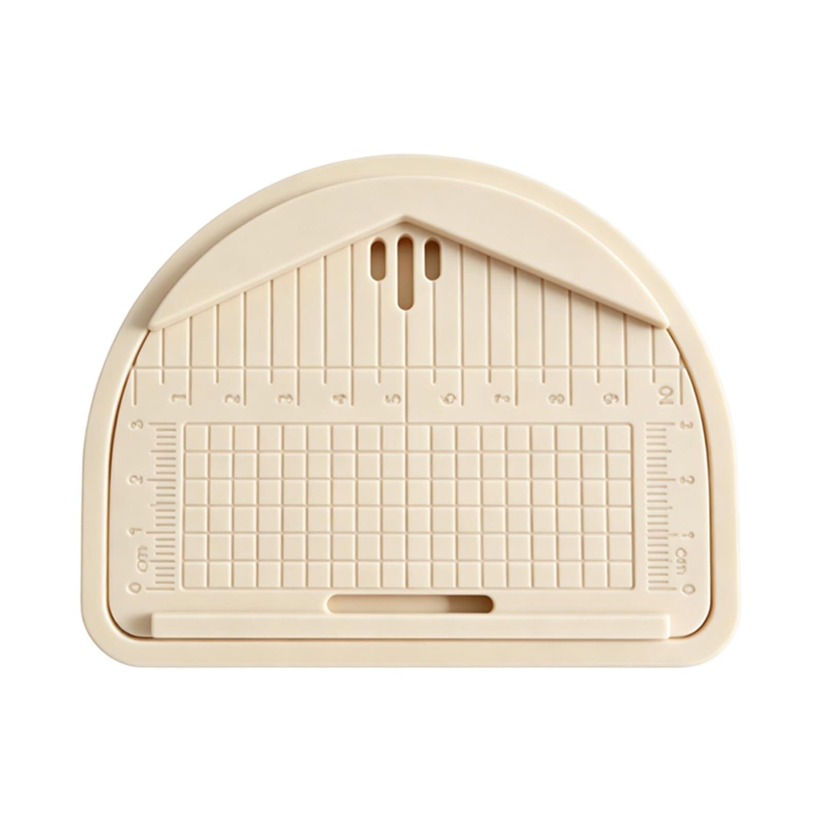 BWANGIAO Clay Earring Hole Guide Board, Jewelry Layout Tool With Ruler Lines and Debris Tray for Handmade Jewelry Makers