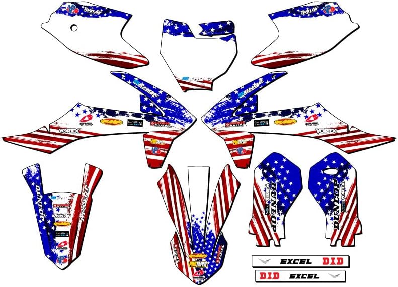 2019-2023 SX 50 Merica USA Senge Graphics Complete Kit with Rider I.D. Compatible with KTM